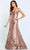 Montage by Mon Cheri M513 - V-Neck A-Line Long Dress Special Occasion Dress 4 / Bronze