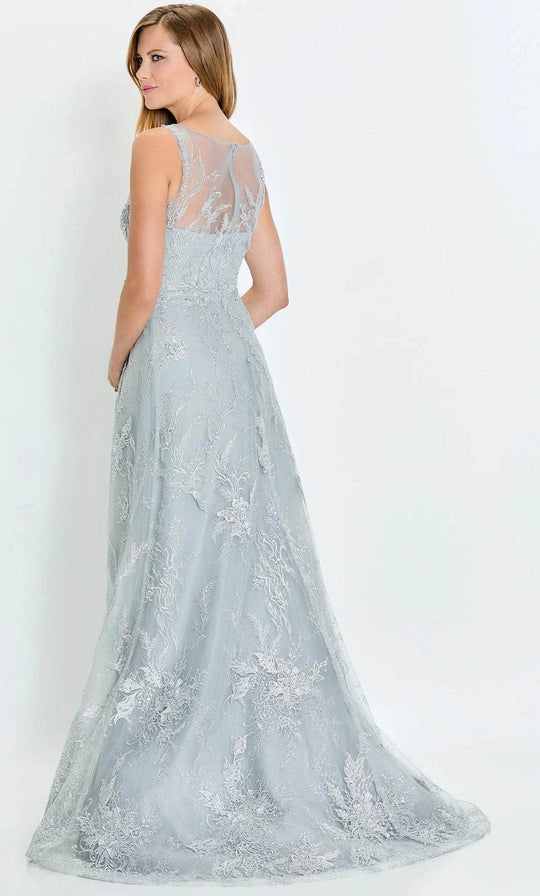Montage by Mon Cheri M527 - Plunging V-Neck Lace Mother of the Bride Dress