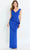Montage by Mon Cheri M537 - V-Neck Peplum Prom Gown With Slit Prom Dresses 4 / Royal Blue