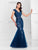 Montage by Mon Cheri - Trumpet Gown 117907 - 1 pc Champagne in Size 6 Available CCSALE 14 / Blue Willow