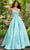 Mori Lee 47056 - Sleeveless Scoop Neck Prom Dress Special Occasion Dress 00 / Aqua