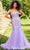 Mori Lee 47072 - Sleeveless Plunging V-neckline Long Gown Prom Dresses 00 / Lilac