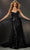 Mori Lee 48011 - Strapless Glittered Overskirt Prom Gown Special Occasion Dress 00 / Black