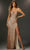 Mori Lee 48034 - Sleeveless Sweetheart Neck Prom Dress Pageant Dresses 00 / Nude Gold