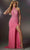 Mori Lee 48042 - Halter Beaded Prom Gown Evening Dresses 00 / Pink