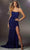 Mori Lee 48057 - Scoop Sequin Prom Gown With Slit Evening Dresses 00 / Royal