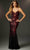 Mori Lee 48064 - Ombre Sequined Prom Dress Evening Dresses 00 / Black/Red
