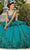 Mori Lee - 60134 Metallic Embroidered Peplum Ballgown Special Occasion Dress