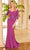 Mori Lee 72511 - Fitted Off-Shoulder Evening Gown Evening Dresses 00 / Magenta