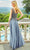 Mori Lee 72521 - Chiffon Fitted V-Neck Long Dress Prom Dresses
