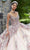 Mori Lee 89338 - Thin Strap Bedazzled Layered Gown Ball Gowns