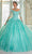 Mori Lee 89339 - Embroidered Tulle Quinceanera Ballgown Quinceanera Dresses 00 / Aqua