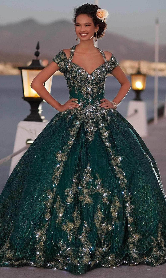 Mori Lee 89351 - Queen Anne Neck Quinceanera