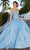 Mori Lee 89357 - Beaded Off-Shoulder Quinceañera Dress Prom Dresses 00 / French Blue