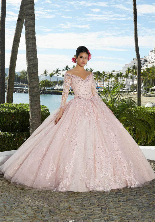 Mori Lee 89360 - Shimmered Tulle Quinceañera Dress