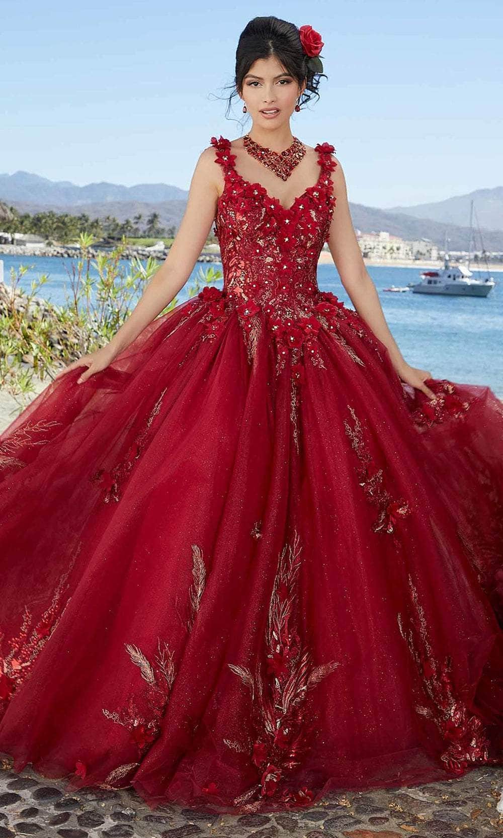 Mori Lee 89362 - Floral Appliqued Quinceañera Dress – Couture Candy