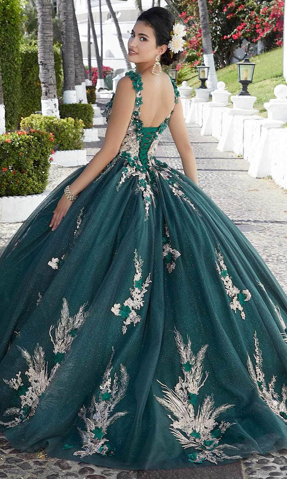 Mori Lee 89362 - Floral Appliqued Quinceañera Dress – Couture Candy