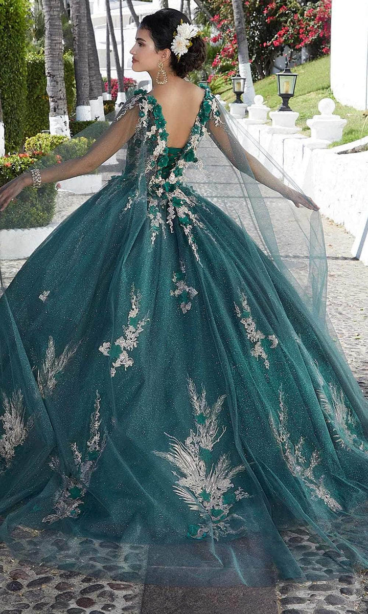 Mori Lee 89362 - Floral Appliqued Quinceañera Dress – Couture Candy