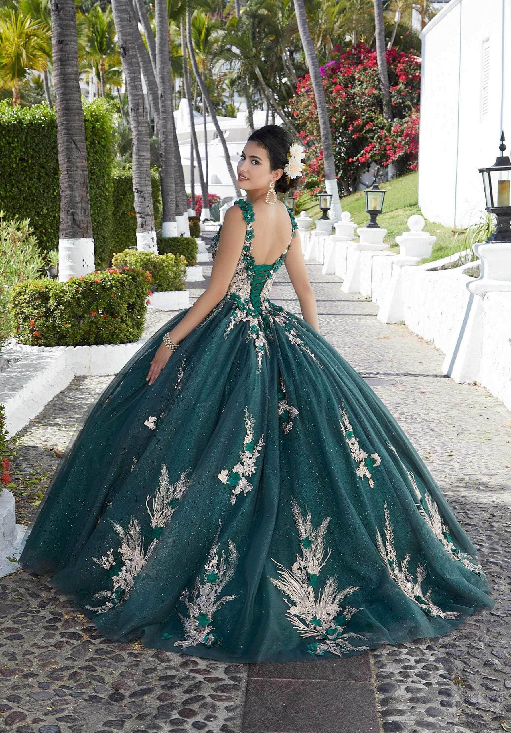 Mori Lee 89362 - Floral Appliqued Quinceañera Dress – Couture Candy