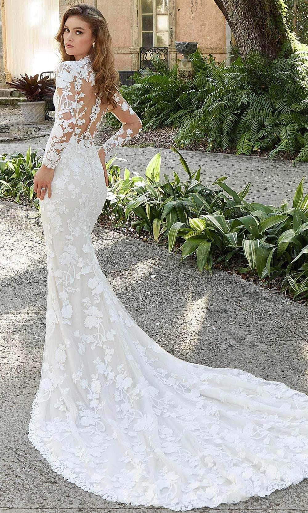 Boho Wedding Dress 2021 Sheath High Neck Sleeveless Floor Length Brida —  Bridelily