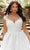 Mori Lee Bridal 3369 - Cap Sleeve Deep V-neck Wedding Dress Wedding Dresses