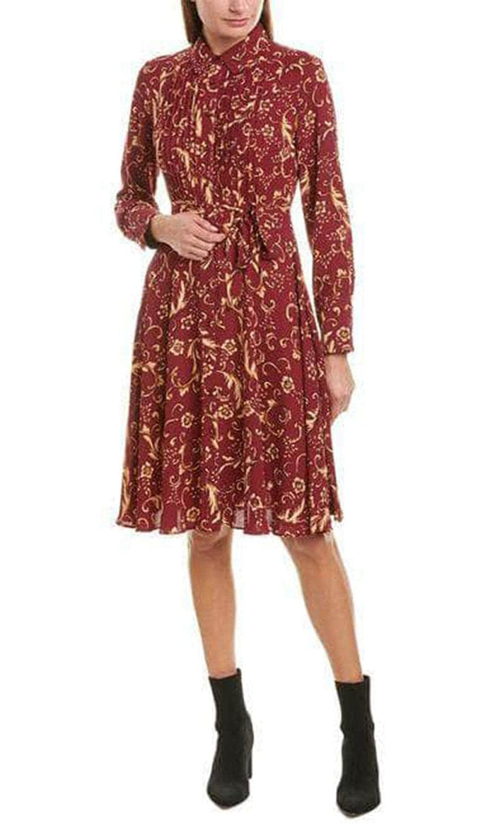 Nanette Nanette Lepore TM9F17120 - Long Sleeved Collared Shirtdress Couture Candy Nanette Nanette Lepore TM9F17120 - Long Sleeved Collared Shirtdress Couture Candy