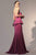 Nicole Bakti - 598 Ruffle One Shoulder High Slit Mermaid Gown Evening Dresses