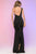 Nicole Bakti - 612 Choker Accented Cutout Bodice Sheath Gown Evening Dresses