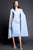 Nicole Bakti - 659 Cape Sleeve Knee Length Sheath Dress Wedding Guest 0 / Blue