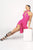 Nicole Bakti - 672 Choker Ornate Split Bodice Sheath Dress Homecoming Dresses 0 / Fushia
