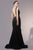 Nicole Bakti - 6783 Embellished Deep V-neck Trumpet Dress Pageant Dresses
