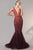 Nicole Bakti - 6786 Sequin Embellished Mermaid Gown Pageant Dresses 0 / Red