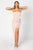 Nicole Bakti - 6948 Strapless Ruffle Paneled High Slit Gown Evening Dresses 0 / Coral