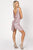 Nicole Bakti - 6964 Short Draped Back Sequined Dress Party Dresses