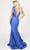 Nicole Bakti - 6995 Plunging Ruche-Adorned Mermaid Gown Evening Dresses