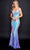 Nina Canacci 1536 - Fully Sequined Prom Gown Special Occasion Dress 0 / Nude/Blue Ombre