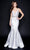 Nina Canacci - 2318 Spaghetti Strap Mermaid Gown Special Occasion Dress 4 / Diamond White