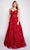 Nina Canacci 4300 - Sequin Embellished Sleeveless Prom Gown Special Occasion Dress 0 / Burgundy
