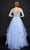 Nina Canacci - 5205 Beaded Applique Tiered Gown Special Occasion Dress