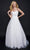Nina Canacci - 6573 Floral Applique Sweetheart Gown Special Occasion Dress 0 / Ivory