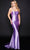 Nina Canacci 6575 - Scoop Neck Crisscross Back Prom Gown Special Occasion Dress 0 / Lilac