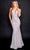 Nina Canacci 7502 - Sleeveless Sequined Prom Gown Special Occasion Dress 0 / White/Iridescent