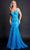 Nina Canacci 8210 - Sleeveless Lace-up Back Prom Gown Special Occasion Dress 0 / Teal