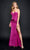 Nina Canacci - 9128 Corset Bodice Gown with Slit Special Occasion Dress 4 / Purple