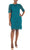 Nina Leonard L0474A - Lace Sheath Formal Dress Cocktail Dresses S / Blue moon