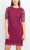 Nina Leonard L0474A - Lace Sheath Formal Dress Cocktail Dresses S / Sangria