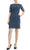 Nina Leonard L0474A - Lace Sheath Formal Dress Cocktail Dresses S / Teal