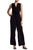 Nina Leonard - L5572A Front Placket Tie-Waist Jumpsuit Special Occasion Dress