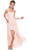 Nox Anabel - 2699 Strapless Ruched High Low Dress Special Occasion Dress XS / Nude