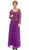 Nox Anabel - 5076 Lace Dress with Sheer Jacket Mother of the Bride Dresses M / Violet & Gold